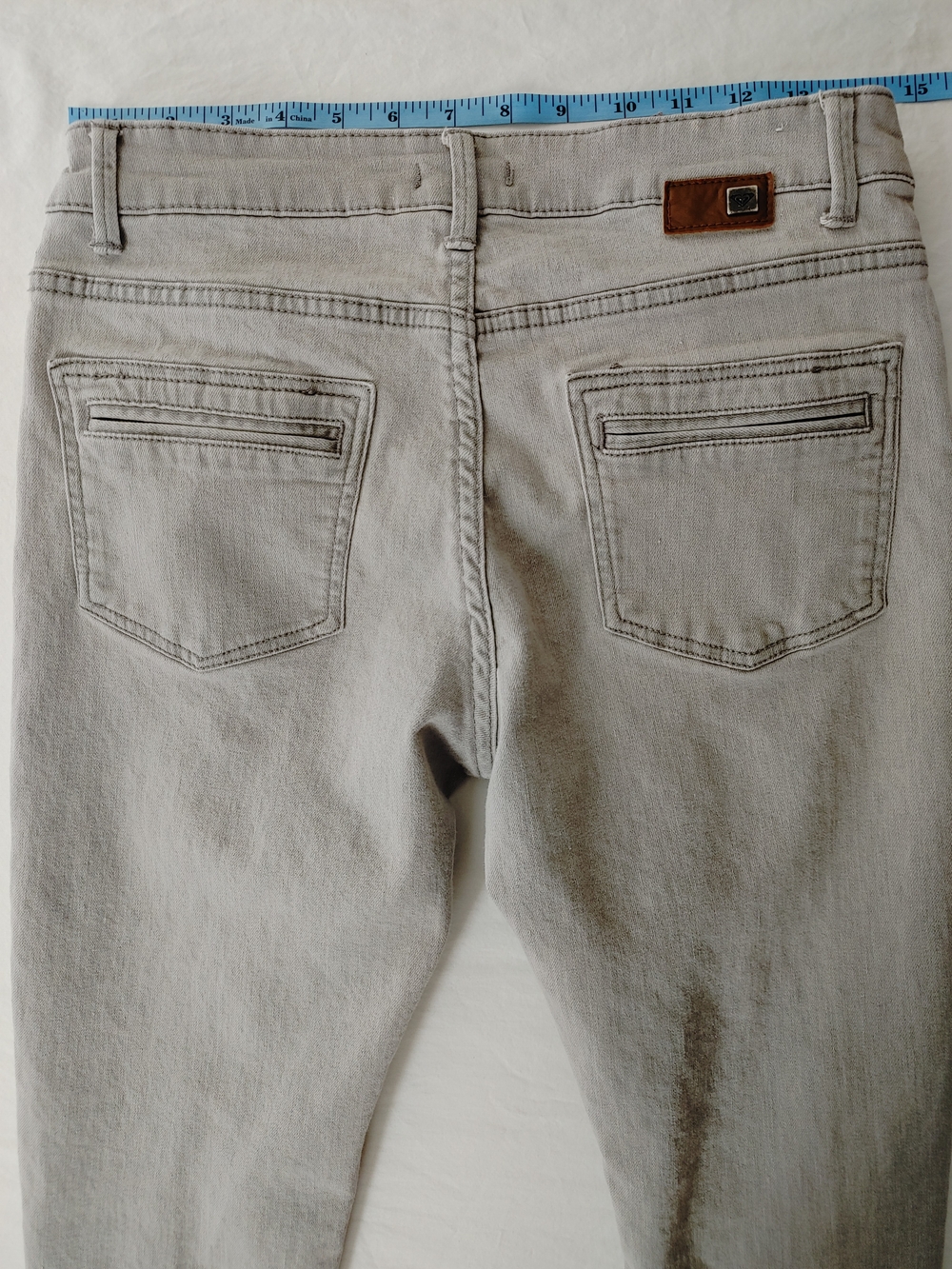 Roxy Come Show Up Women's Gray Skinny Jeans Distressed Knees Size 29 Y2k - Picture 6 of 8